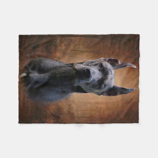 Deutsche Dogge Fleecedecke (Vorderseite (Horizontal))
