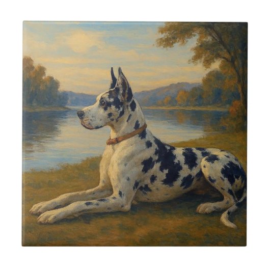Deutsche Dogge Fliese (Vorderseite)
