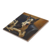 Deutsche Dogge Fliese (Seite)
