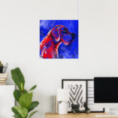 Deutsche Dogge Gemälde Poster (Heimbüro)