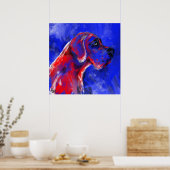 Deutsche Dogge Gemälde Poster (Küche)