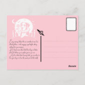 Deutsche Dogge "GROSSE LIEBE" Postkarte (Rückseite)