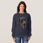 Deutsche Dogge Hund Sweatshirt (Vorne ganz)