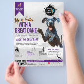Deutsche Dogge Informationsflyer  Flyer (Hand)