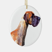 Deutsche Dogge Keramik Ornament (Rechts)