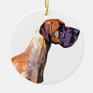 Deutsche Dogge Keramik Ornament