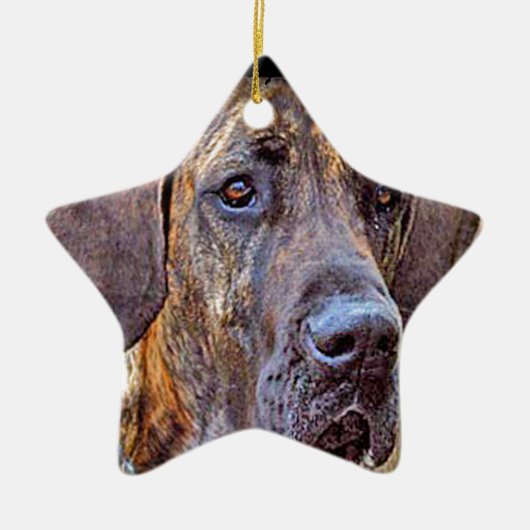 "Deutsche Dogge " Keramikornament (Vorne)