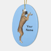 Deutsche Dogge Keramikornament (Links)