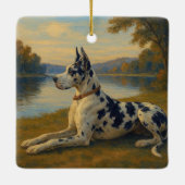 Deutsche Dogge Keramikornament (Rückseite)