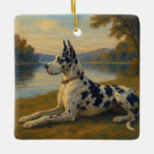 Deutsche Dogge Keramikornament (Vorderseite)