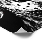 Deutsche Dogge KohleŌ Poster (Ecke)