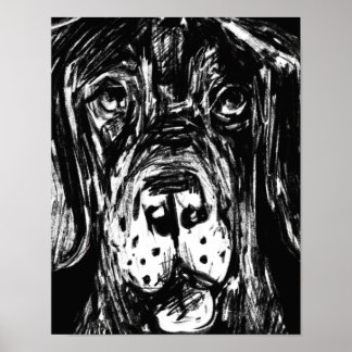 Deutsche Dogge KohleŌ Poster