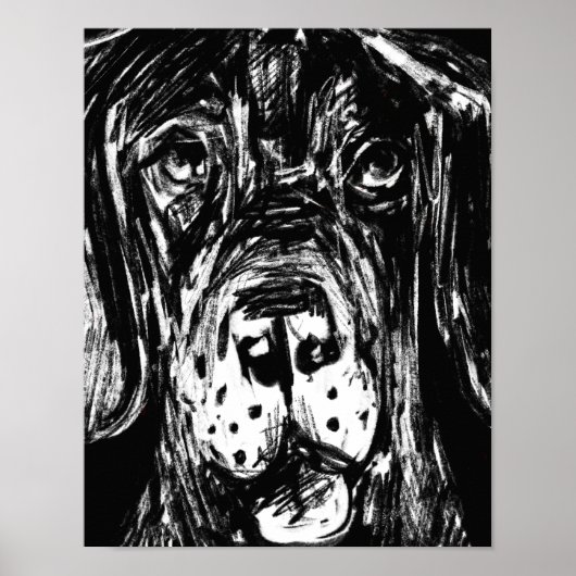 Deutsche Dogge KohleŌ Poster (Vorne)