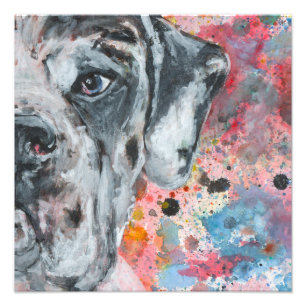 Deutsche Dogge Kunst Fotodruck