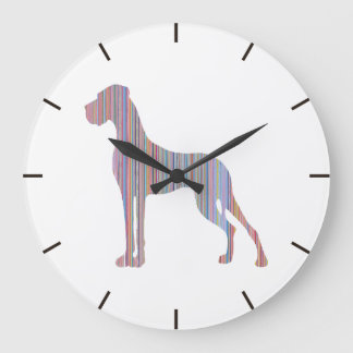 Deutsche Dogge Liniert Große Wanduhr