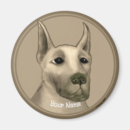 Deutsche Dogge  Magnet (Vorne)