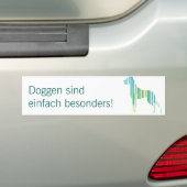Deutsche Dogge Minimalistisch Autoaufkleber (Auf Auto)