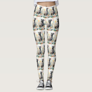 Deutsche Dogge mit Ostereiern Leggings