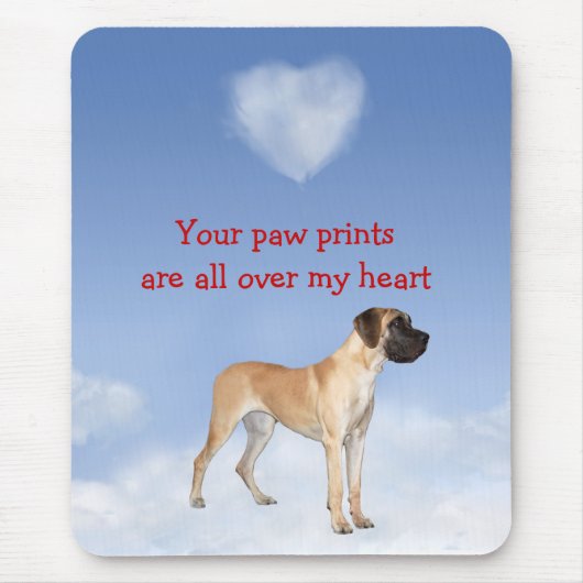 Deutsche Dogge Mousepad (Vorne)