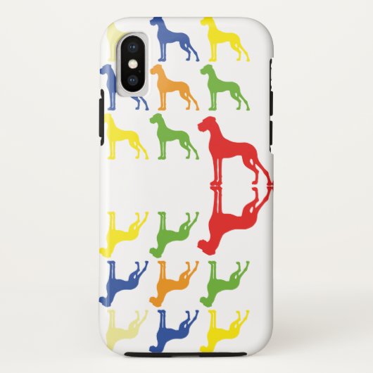 Deutsche Dogge Muster Case-Mate iPhone Hülle (Rückseite)