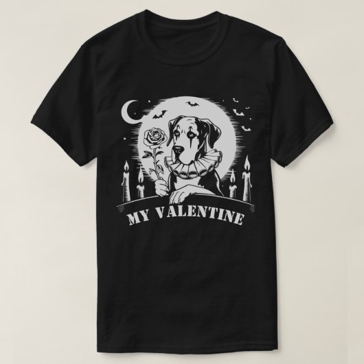 Deutsche Dogge "My Valentine" T-Shirt (Design vorne)