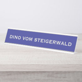 Deutsche Dogge Name  Schreibtischnamensplakette