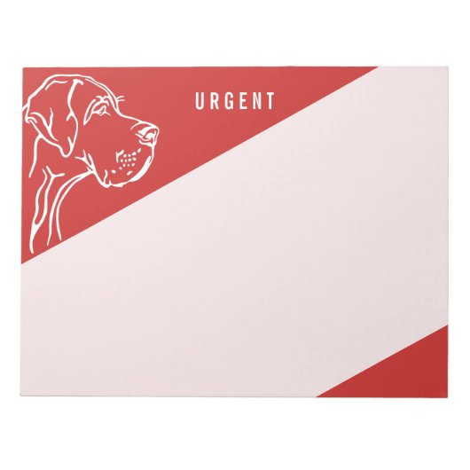 Deutsche Dogge Notizblock (Vorderseite)