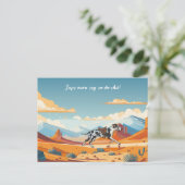 Deutsche Dogge oder Pferd  Postkarte (Stehend Vorderseite)