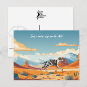 Deutsche Dogge oder Pferd  Postkarte (Vorne/Hinten)