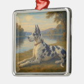 Deutsche Dogge Ornament Aus Metall (Links)
