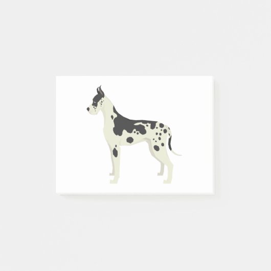 Deutsche Dogge Post-it Klebezettel (Vorderseite)