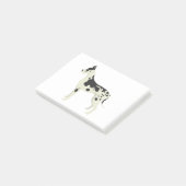 Deutsche Dogge Post-it Klebezettel (angewinkelt)