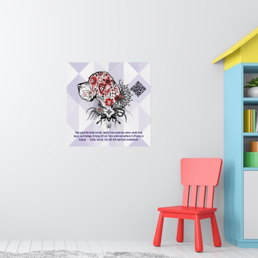 Deutsche Dogge Poster (Kinderzimmer 1)