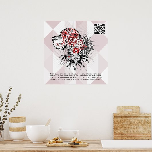 Deutsche Dogge Poster (Küche)