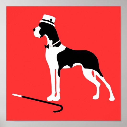 Deutsche Dogge Poster (Vorne)