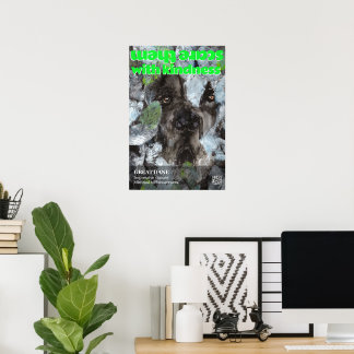 Deutsche Dogge Poster Erschrecken Sie sie mit Freu