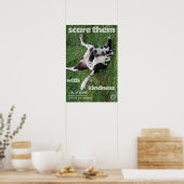 Deutsche Dogge Poster Erschrecken Sie sie mit Freu (Küche)