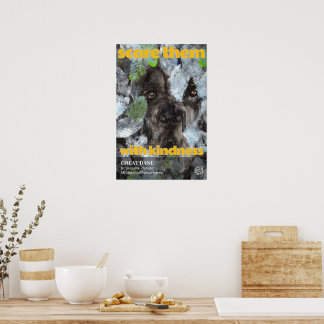 Deutsche Dogge Poster Erschrecken Sie sie mit Freu