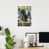Deutsche Dogge Poster Erschrecken Sie sie mit Freu (Heimbüro)
