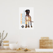 Deutsche Dogge Poster Kirche (Küche)