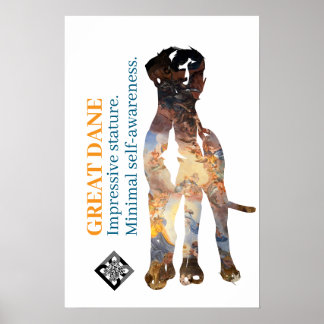 Deutsche Dogge Poster Kirche