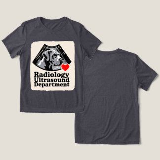 Deutsche Dogge "Radiologie Ultraschallabteilung" Tri-Blend Shirt