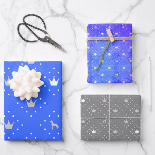 Deutsche Dogge Regal Muster Geschenkpapier Set