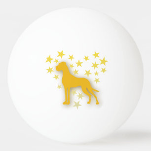 Deutsche Dogge Starheart Tischtennisball