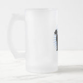 Deutsche Dogge stern blau Mattglas Bierglas (Links)