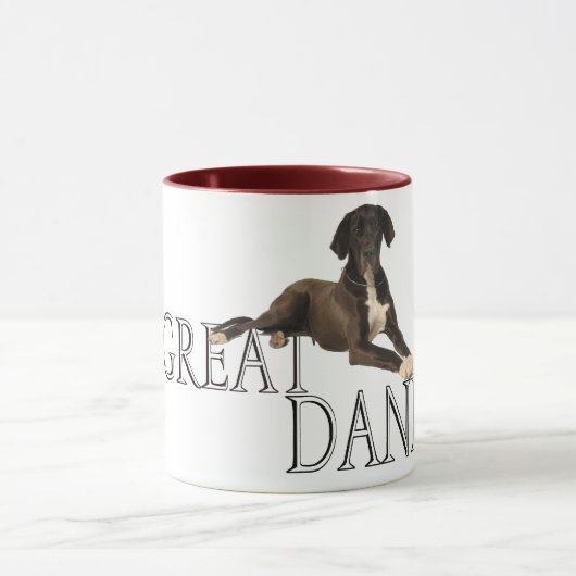 Deutsche Dogge Tasse (Zentrum)