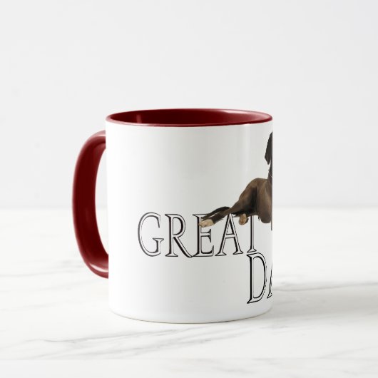 Deutsche Dogge Tasse (Vorderseite Links)