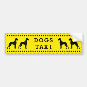 Deutsche Dogge Taxi Autoaufkleber