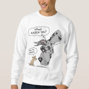 Deutsche Dogge u. Chihuahua Merle Sweatshirt