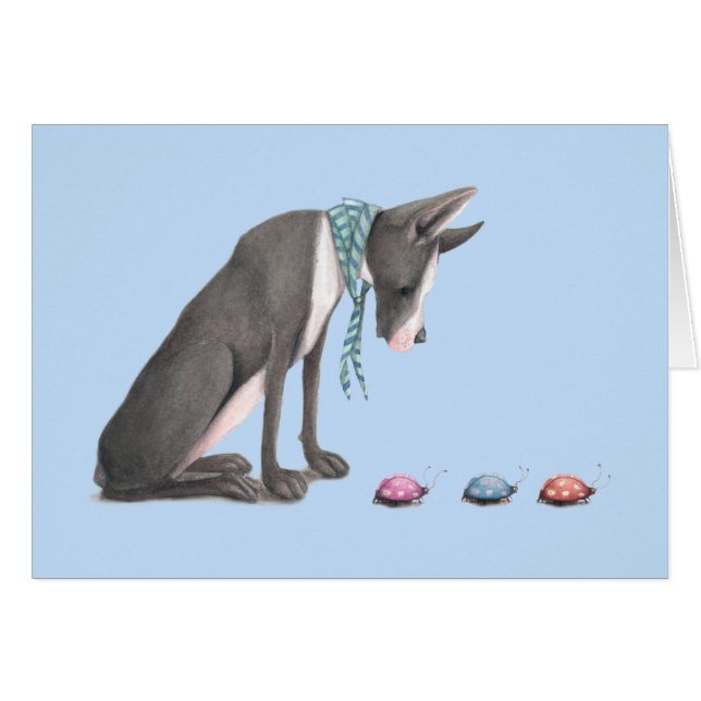 Deutsche Dogge und Marienkäfer (Vorderseite (Horizontal))